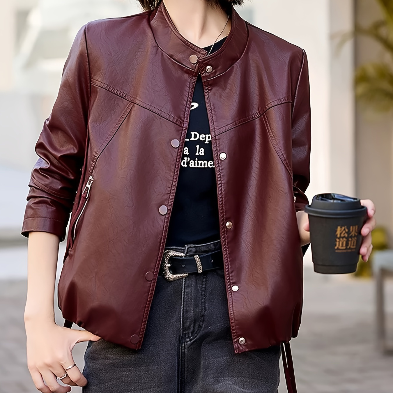 Veste courte ample femme grande taille