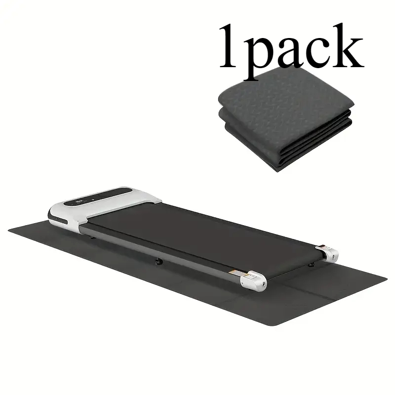 Black folding exercise mat