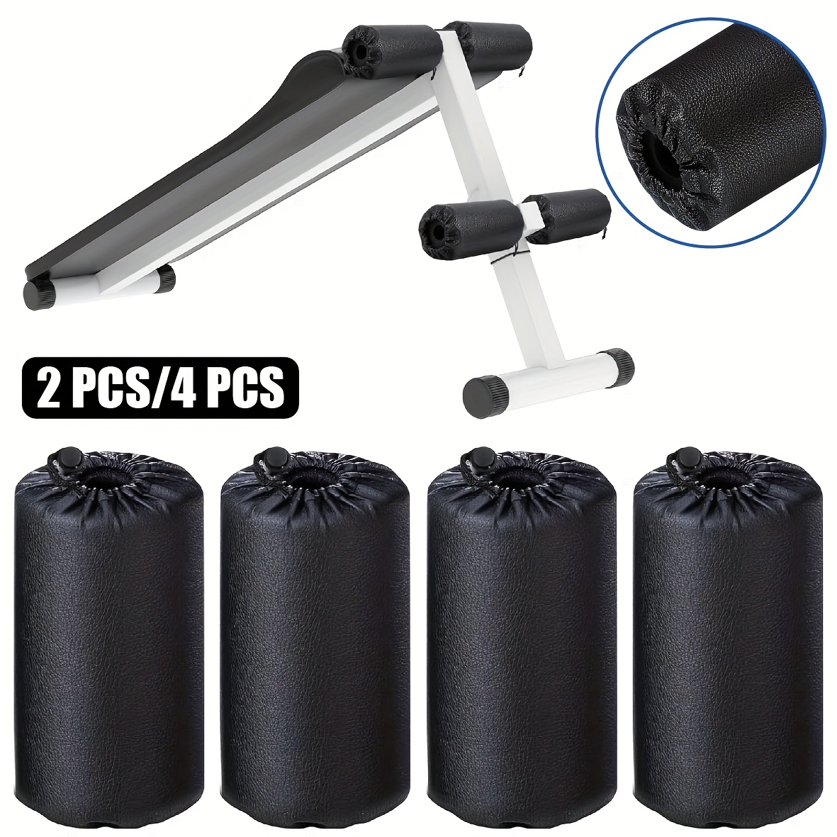 Replacement foam rollers, two or four pieces