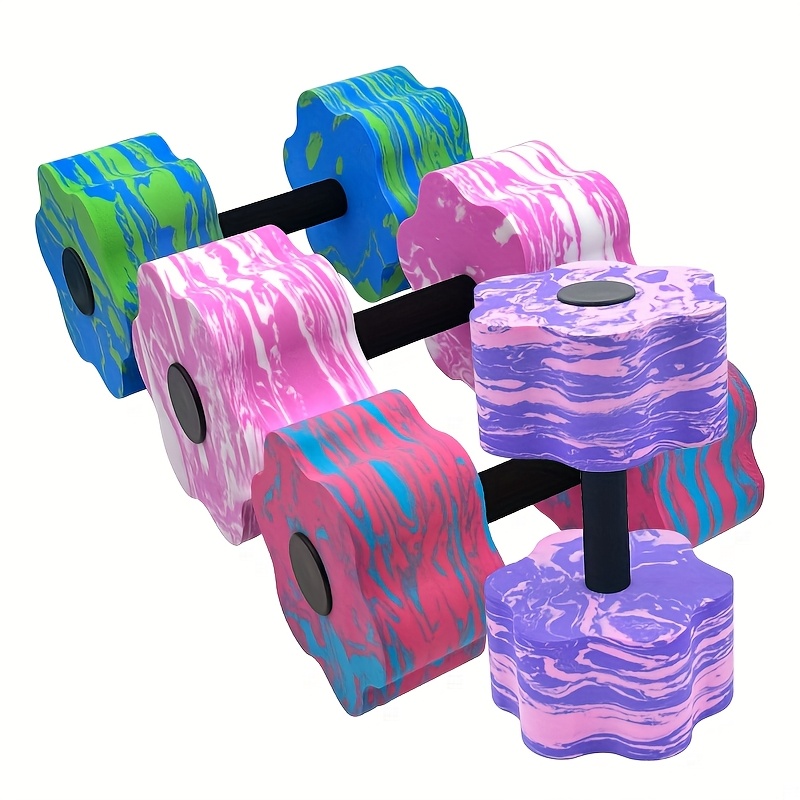 Flower-shaped EVA aquatic dumbbells