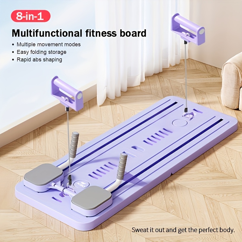 Eight-in-one folding core exercise board
