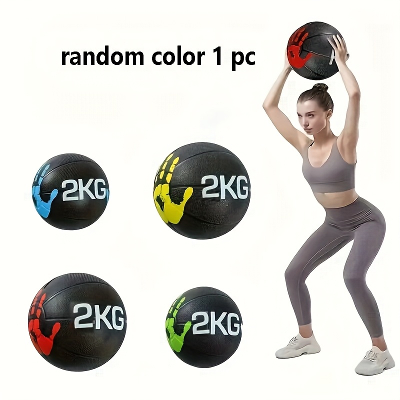 Rubber medicine ball, non-bouncing design listed