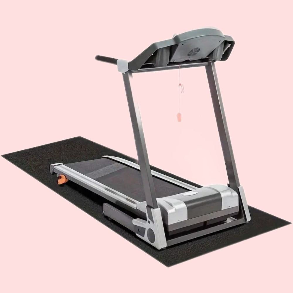 Rubber mat for home exercise equipment