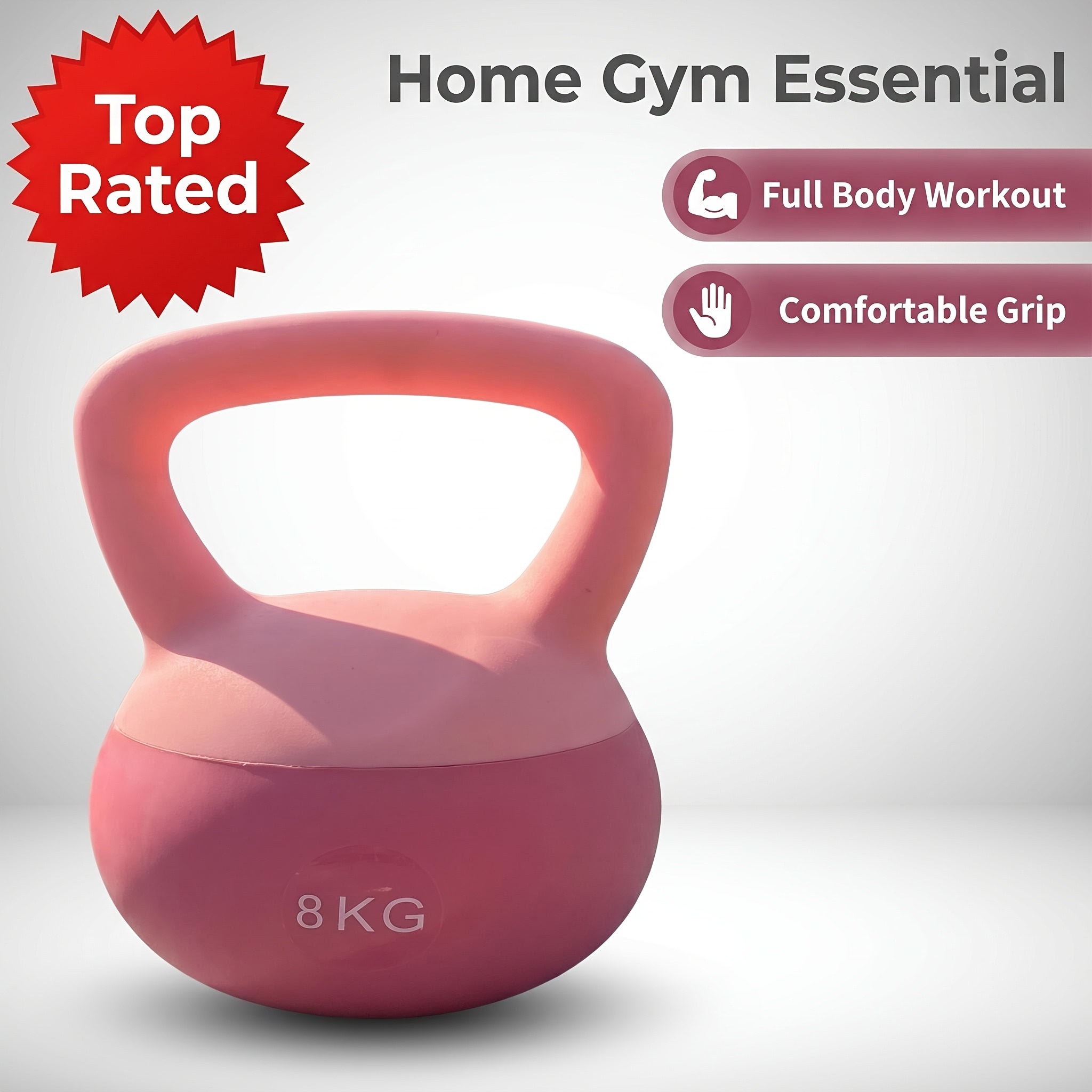 PVC-covered kettlebell