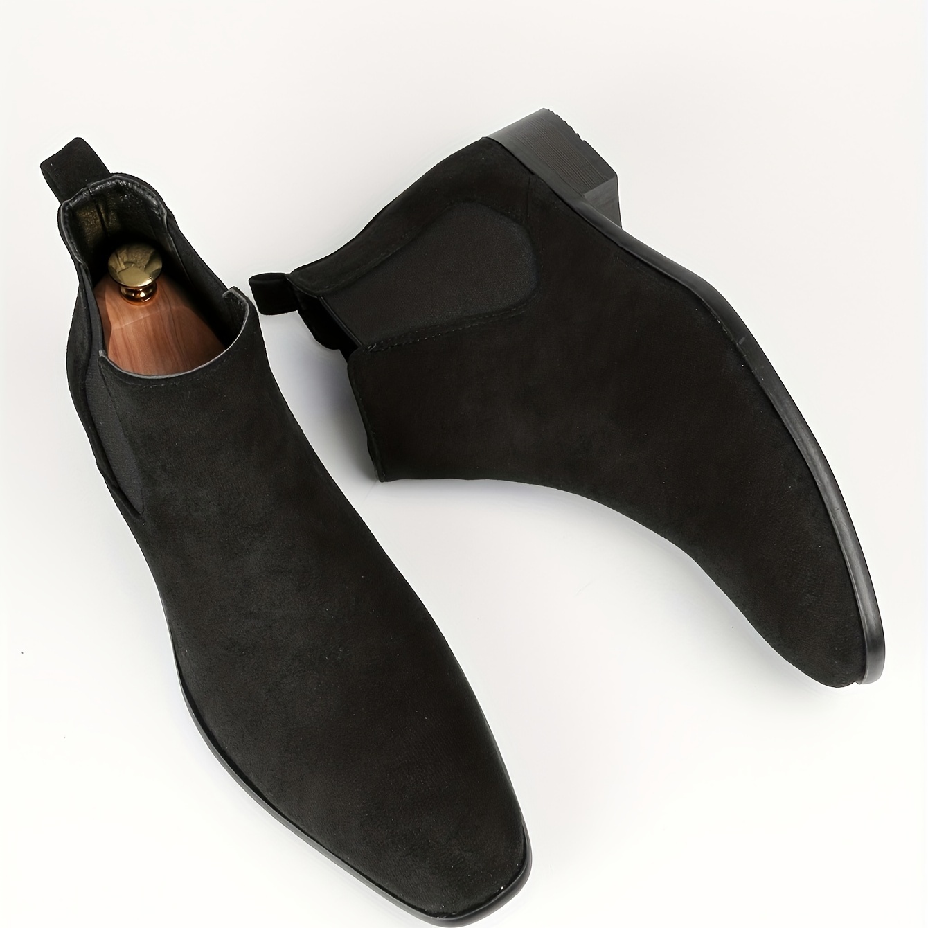 Bottines homme à deux empiècements élastiques