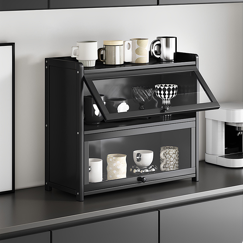 Vitrine de bureau à porte transparente