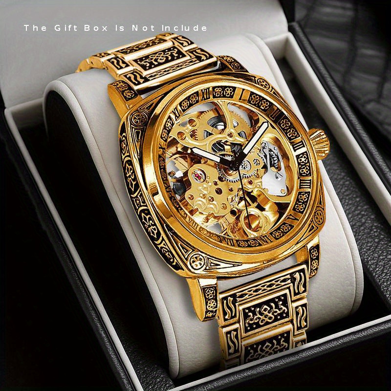 Montre automatique gravée d’inspiration romaine