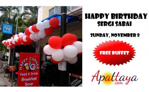 November 8, 2020 Sergi Sabai's birthday party at Happy Corner November 8, 2020 Sergi Sabai's birthday party at Happy Corner Jomtien