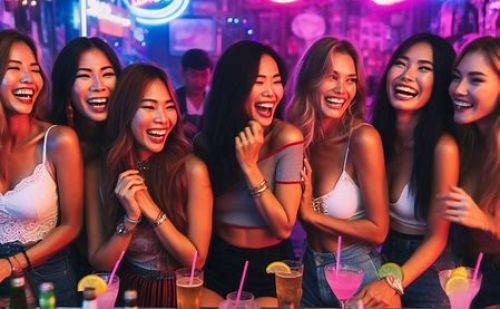 Thai bar girls in Pattaya in Thailand Thai bar girls in Pattaya in Thailand