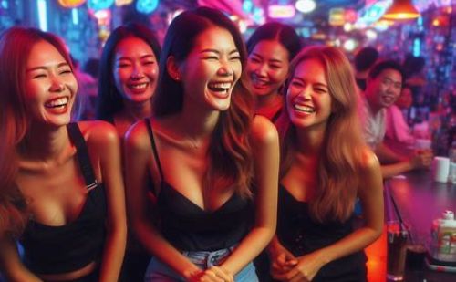 Thai bar girls in Pattaya in Thailand Thai bar girls in Pattaya in Thailand