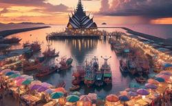 Lan Po Naklua Fish Market in North Pattaya Lan Po Naklua Fish Market in North Pattaya