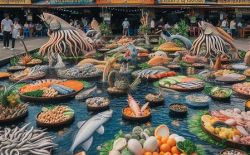 Lan Po Naklua Fish Market in North Pattaya Lan Po Naklua Fish Market in North Pattaya