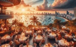 餐廳  與 高超  視圖 在 芭堤雅 餐廳  與 高超  視圖 在 芭堤雅