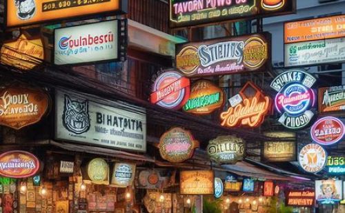 Pubs and taverns in Pattaya in Thailand