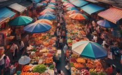 The markets in Pattaya in Thailand The markets in Pattaya in Thailand