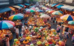 The markets in Pattaya in Thailand The markets in Pattaya in Thailand