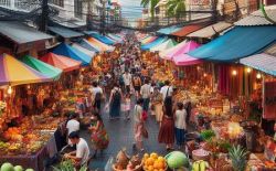 The markets in Pattaya in Thailand The markets in Pattaya in Thailand