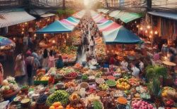 The markets in Pattaya in Thailand The markets in Pattaya in Thailand